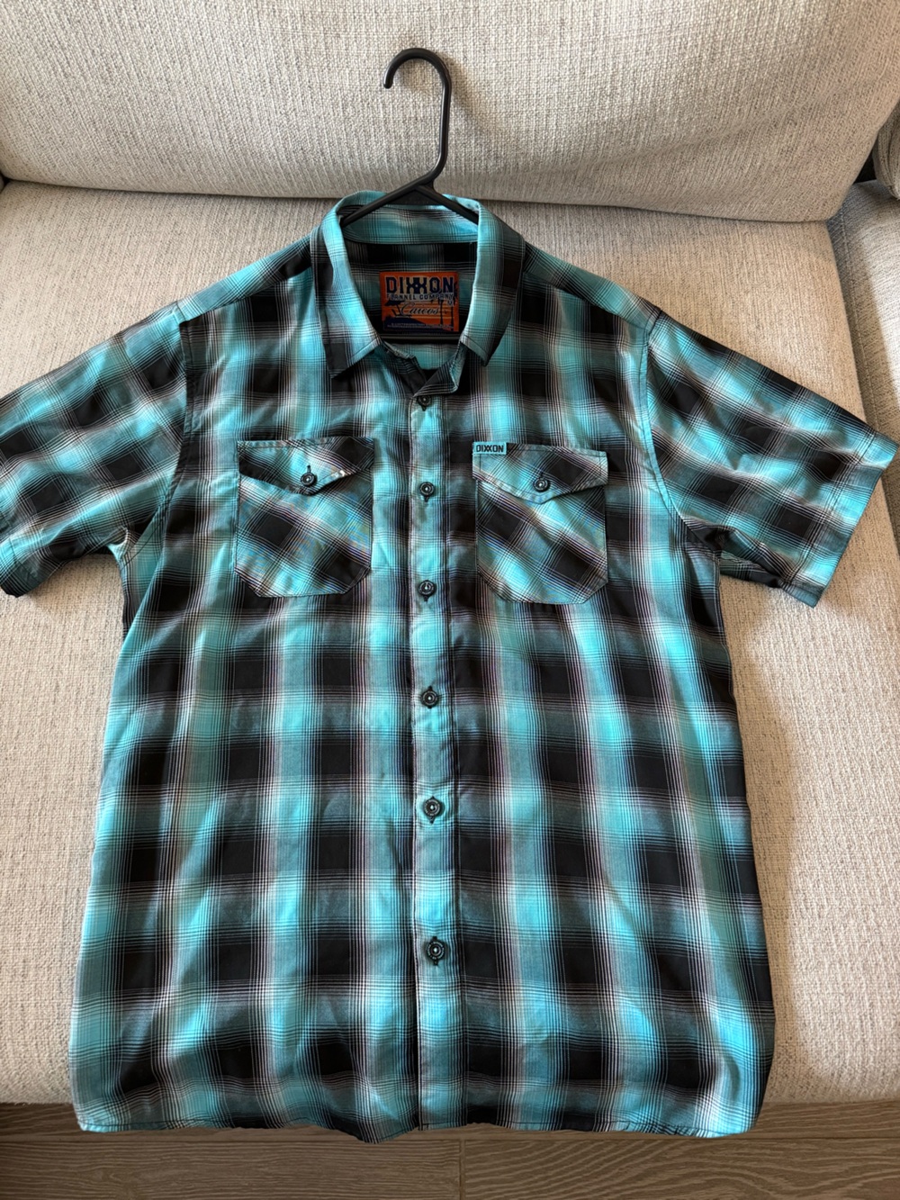 Dixxon Flannel Co. Caicos Men’s Medium Short Sleeve Plaid Bamboo Shirt